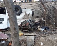 ۹ کشته و ۱۹ مصدوم در واژگونی اتوبوس در مبارکه اصفهان