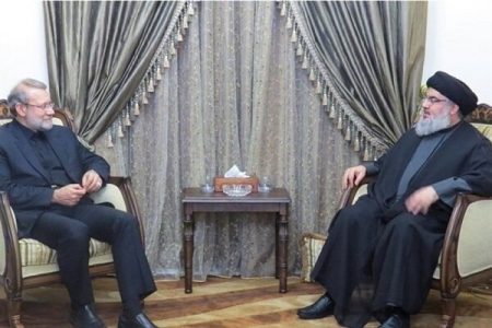 دیدار لاریجانی با دبیرکل حزب الله لبنان