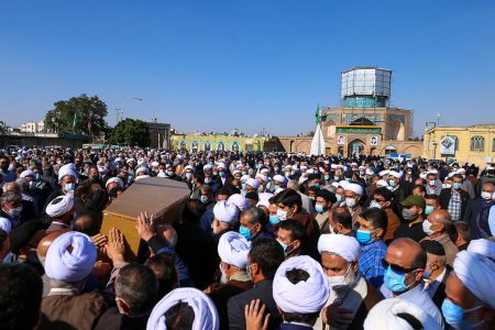 پیکر آیت الله علی محمدی تاکندی در امامزاده حسین(ع) به خاک سپرده شد