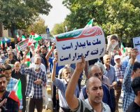 راهپیمایی مردم انقلابی قزوین در محکومیت هنجارشکنی در جامعه