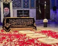 اولین تصاویر از مزار مطهر رهبر شهید در حرم رضوی
