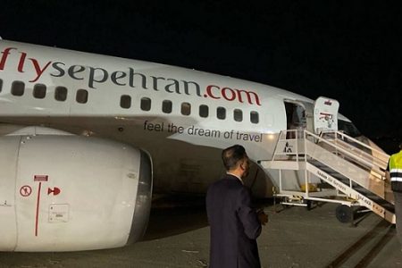 خروج هواپیمای سپهران از باند فرودگاه مشهد