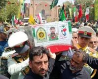 پیکر پاک شهید فراجا امیرحسین باجلان تشییع