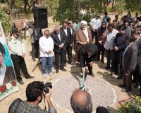 کلنگ احداث «باغ پارک قرادآباد » شهرداری قزوین به زمین زده شد